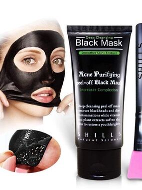SHILLS Charcoal‎ Face Mask, Peel Off 50 Fl Oz (Pack of 1) NEW